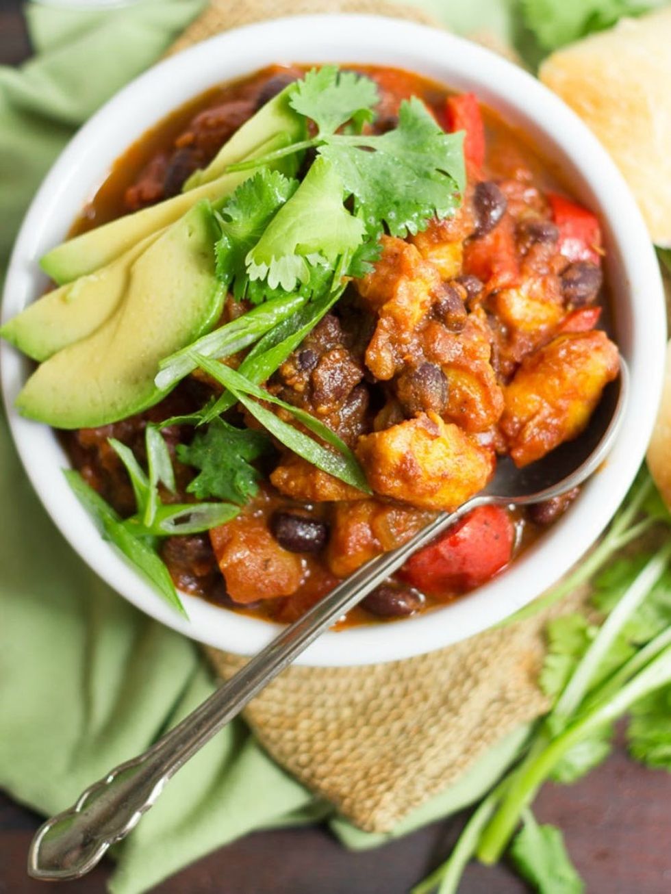 Black Bean Plantain Chili