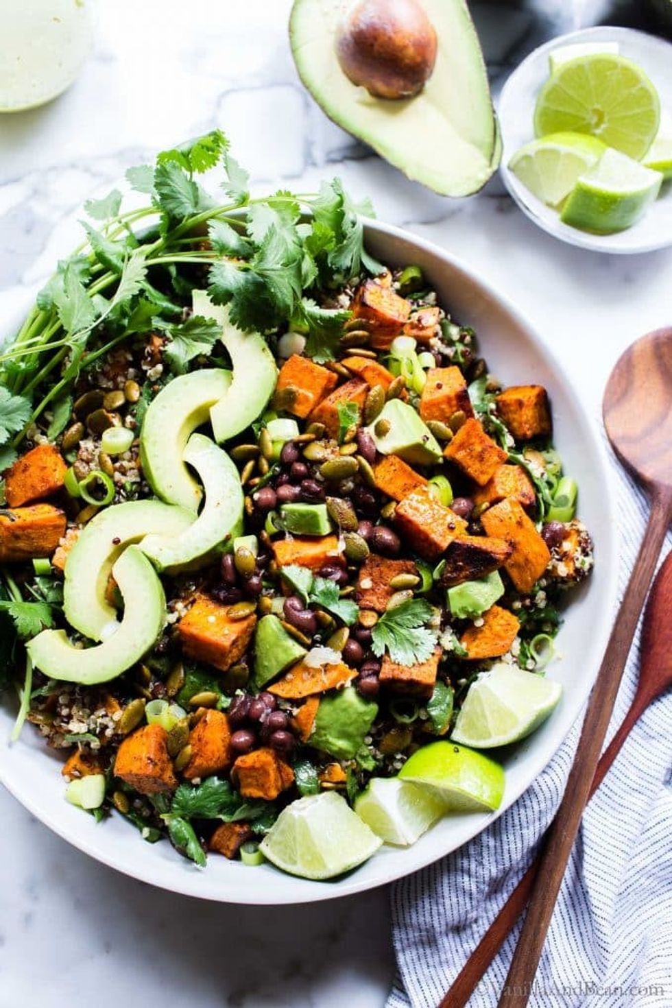 Black Bean Sweet Potato Quinoa Salad