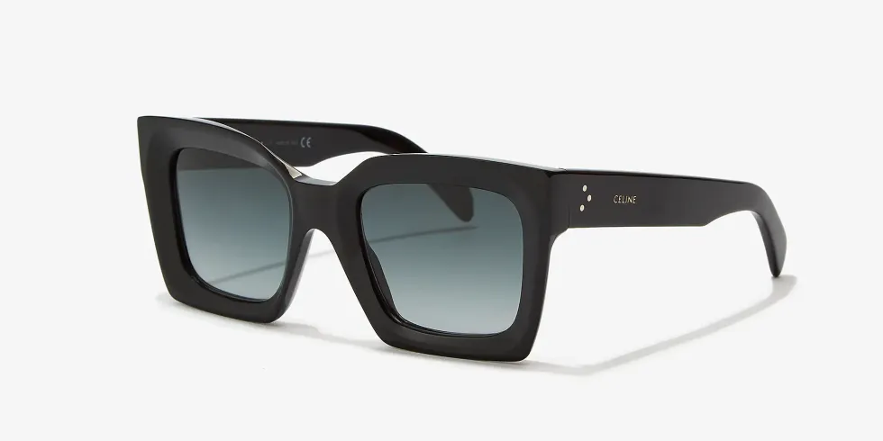 black rectangular sunglasses