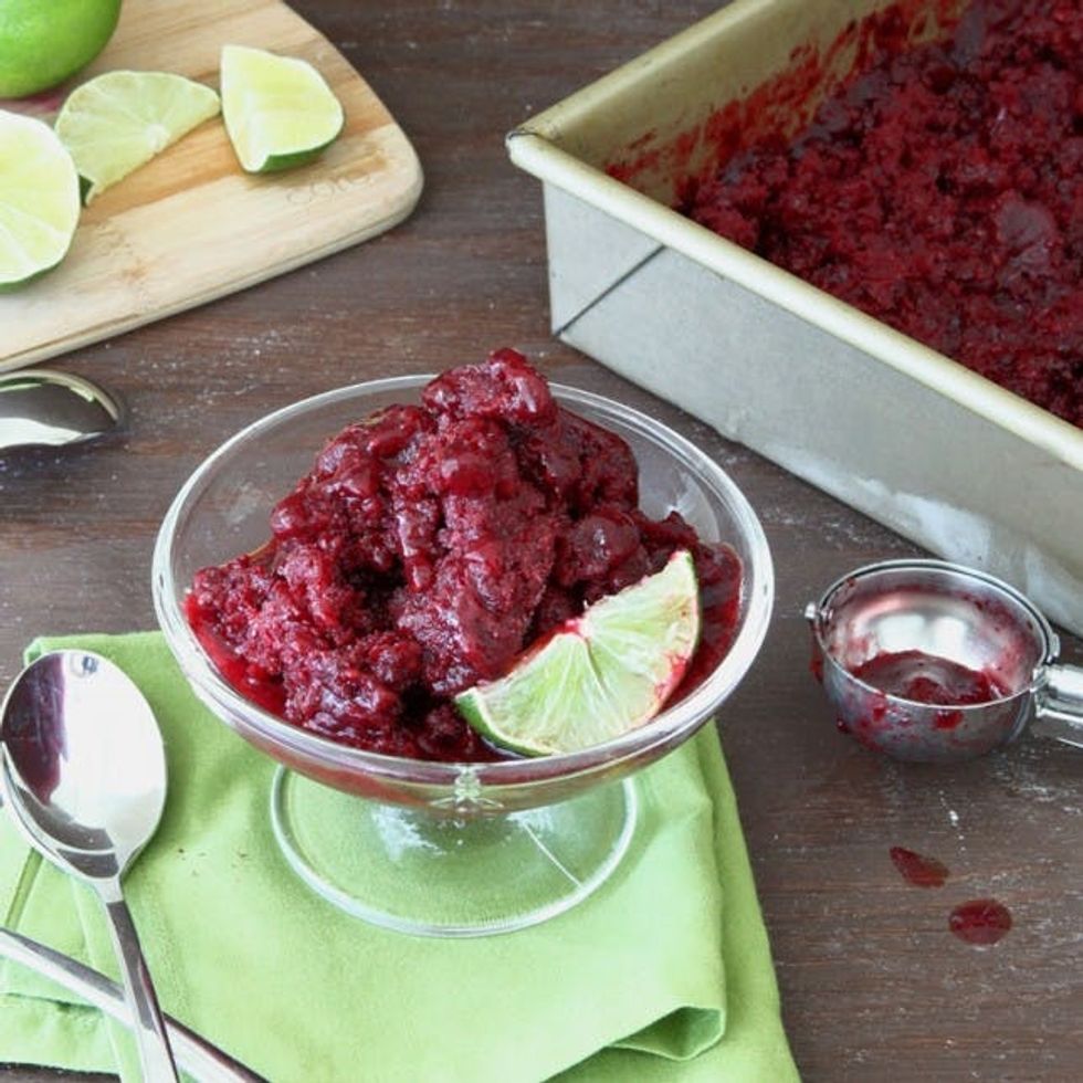 Blackberry Elderflower Granita Recipe