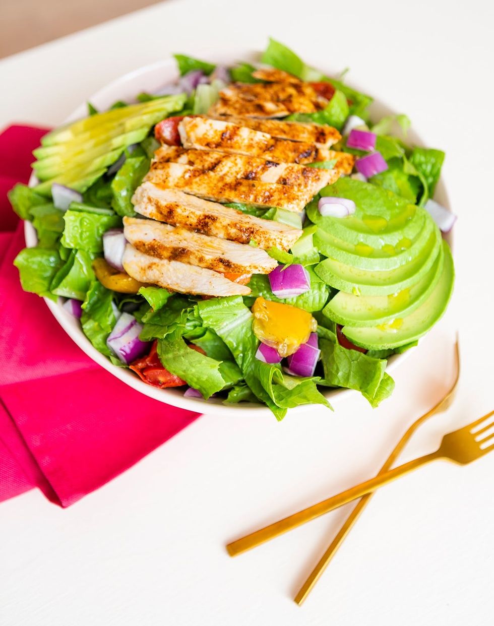 Blackened Chicken and Avocado Salad