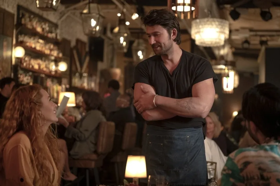 blake lively and brandon sklenar in 'it ends with us'