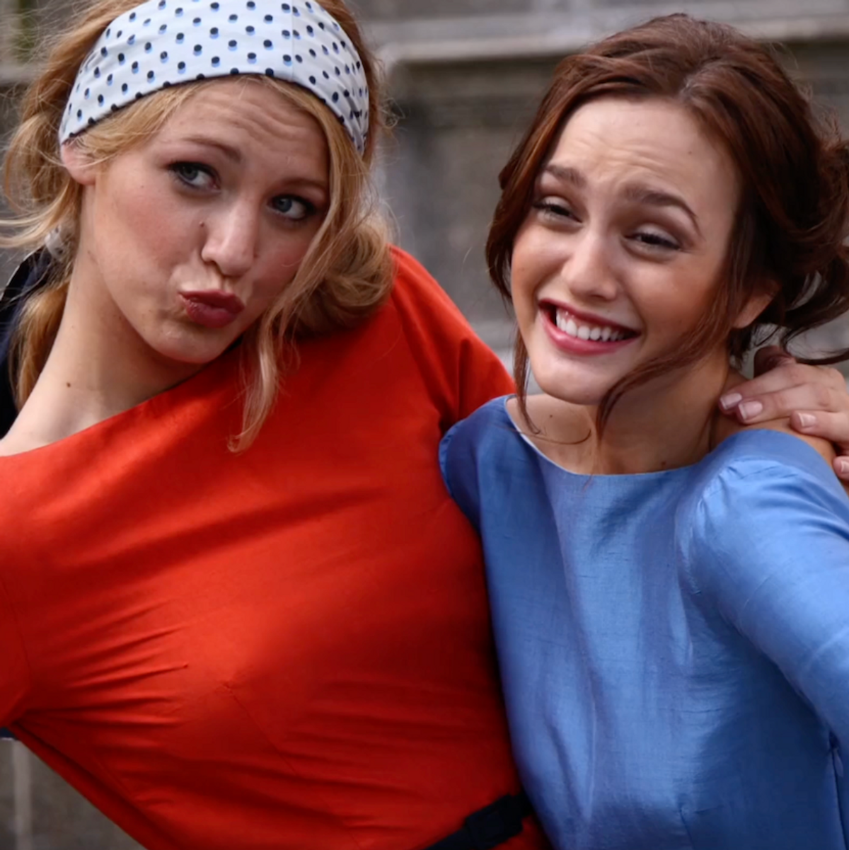 blake lively and leighton meester Blair And Serena