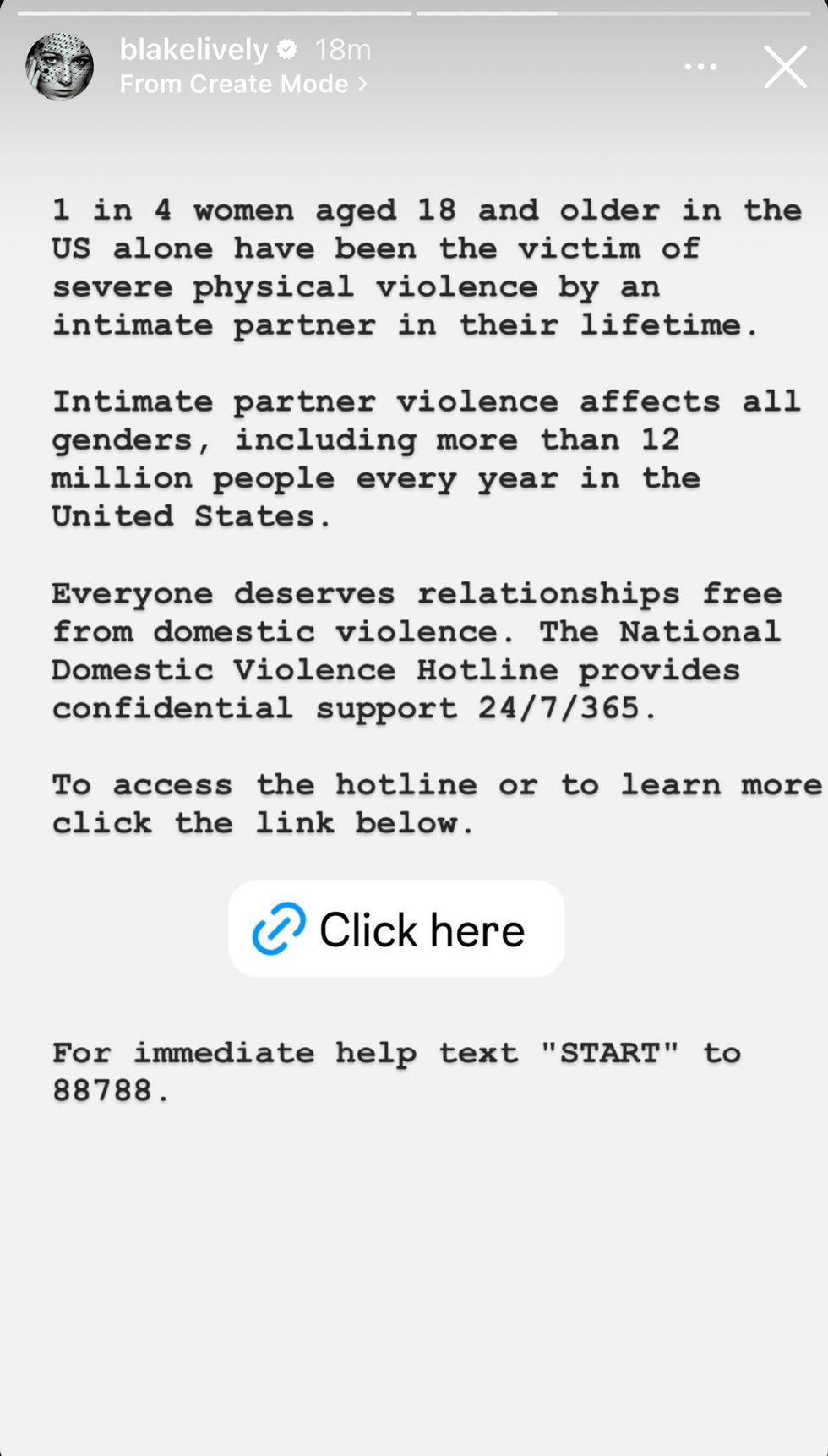 blake lively instagram story