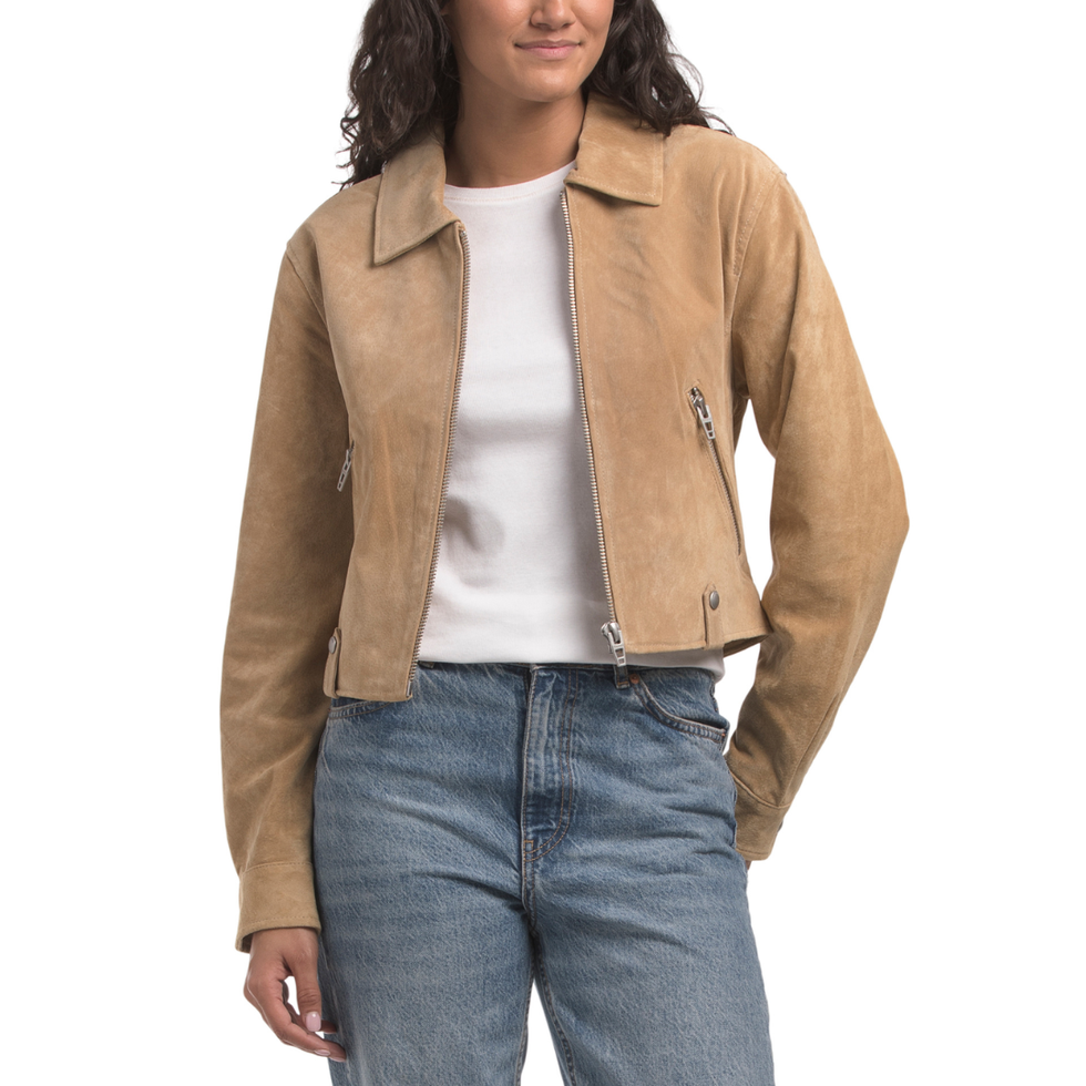 Blank NYC Suede Cropped Jacket