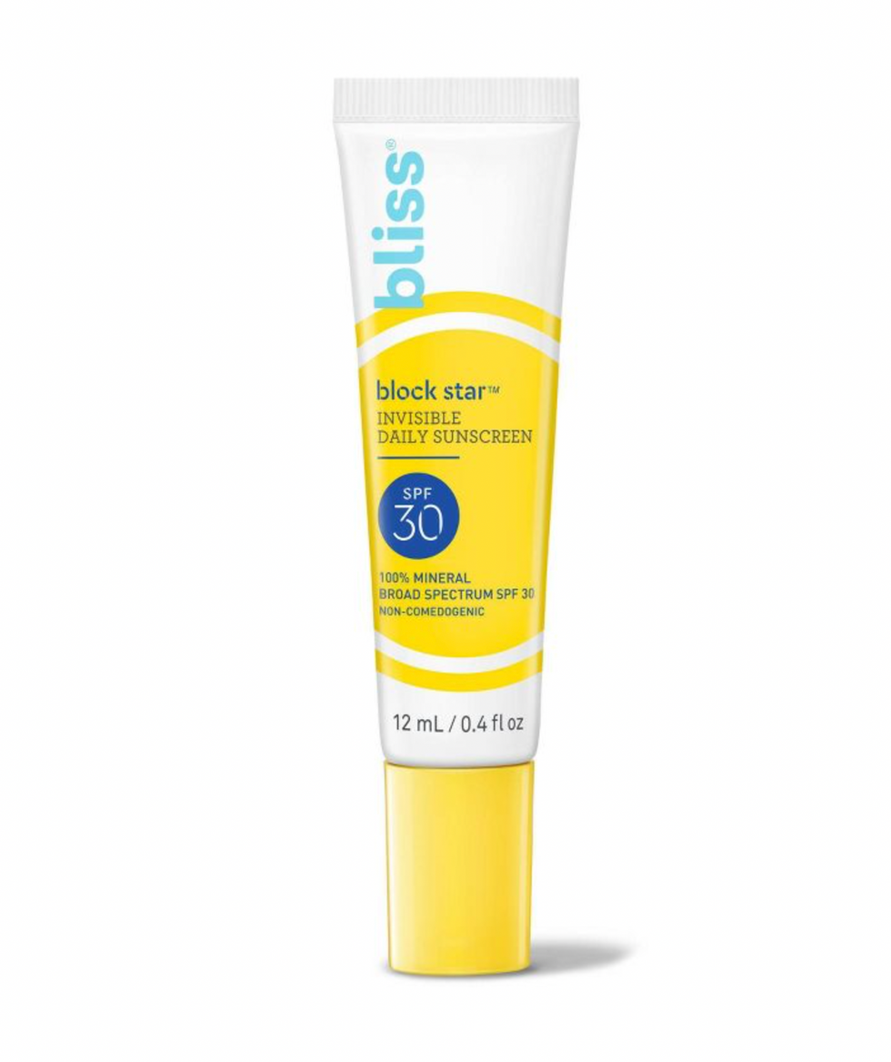 bliss spf mini for travel size sunscreen