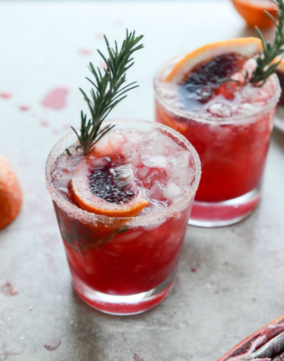 Blood Orange Bourbon Smash