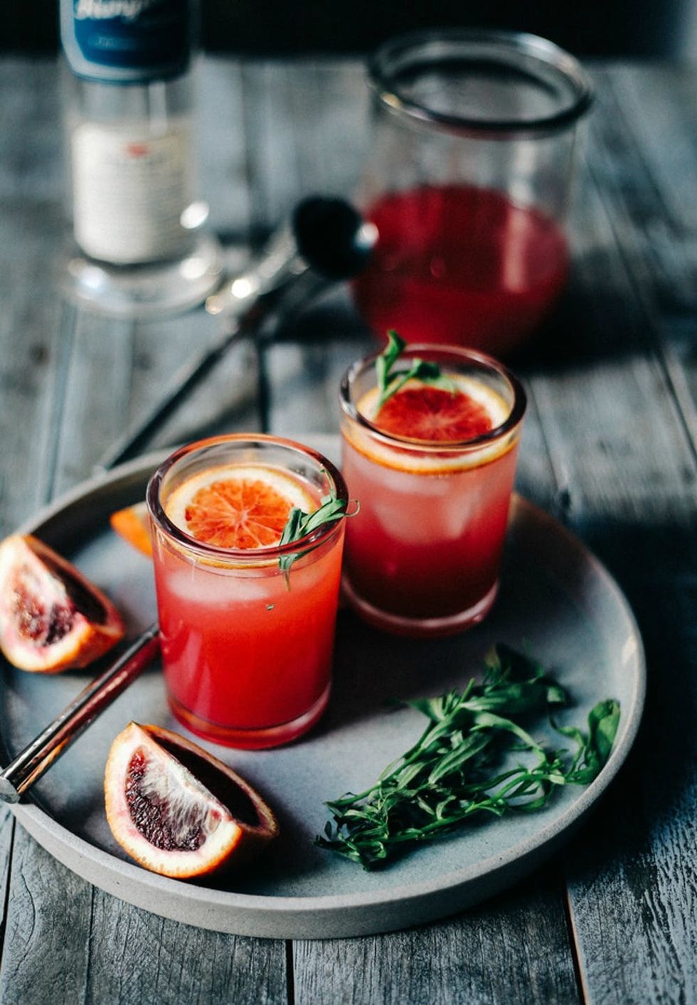 Blood Orange Cocktail with Sparkling Vodka