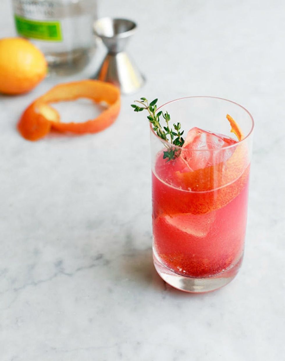 Blood Orange Gin and Tonic