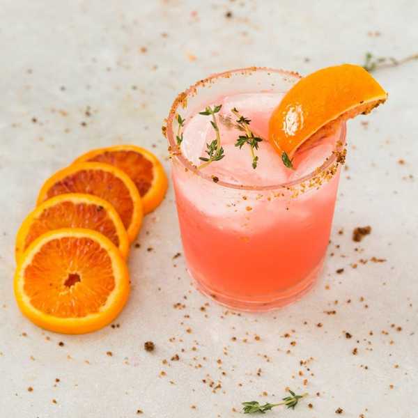 Blood Orange Mezcal Cocktail