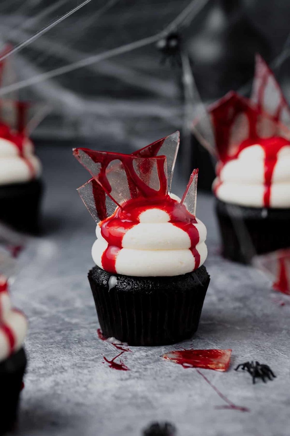 Bloody Broken Glass Cupcakes