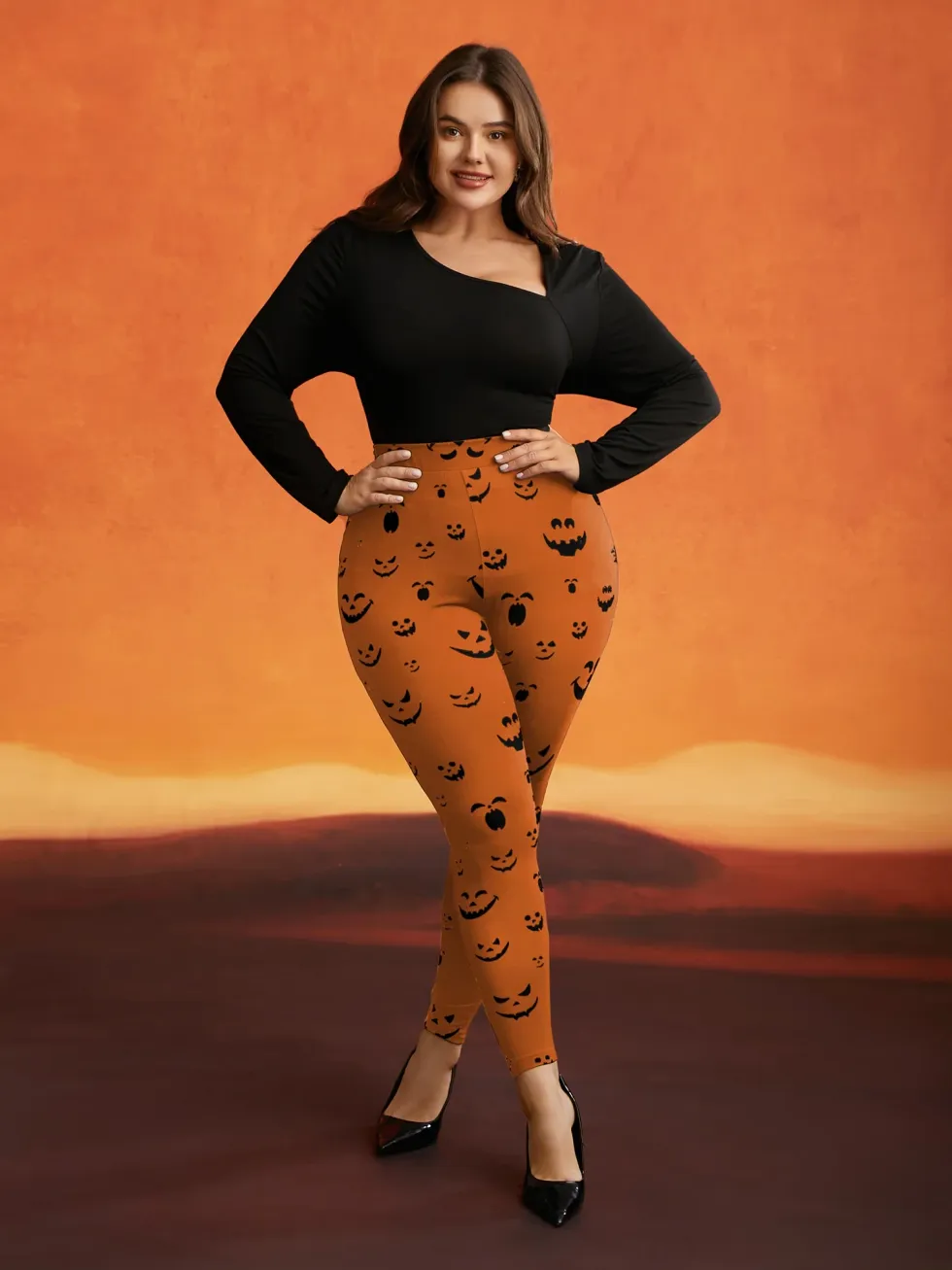 Bloomchic Jack-o-Lantern Leggings