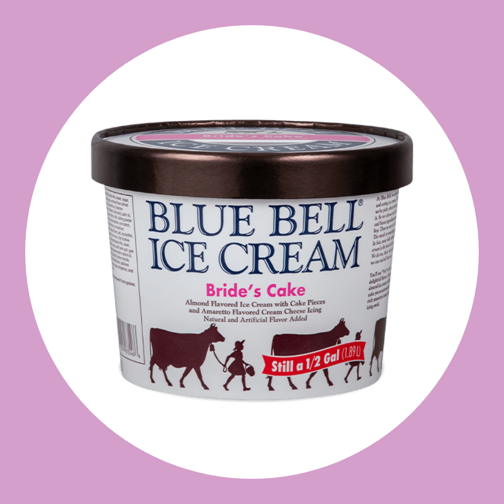 Blue Bell Bride\u2019s Cake Ice Cream