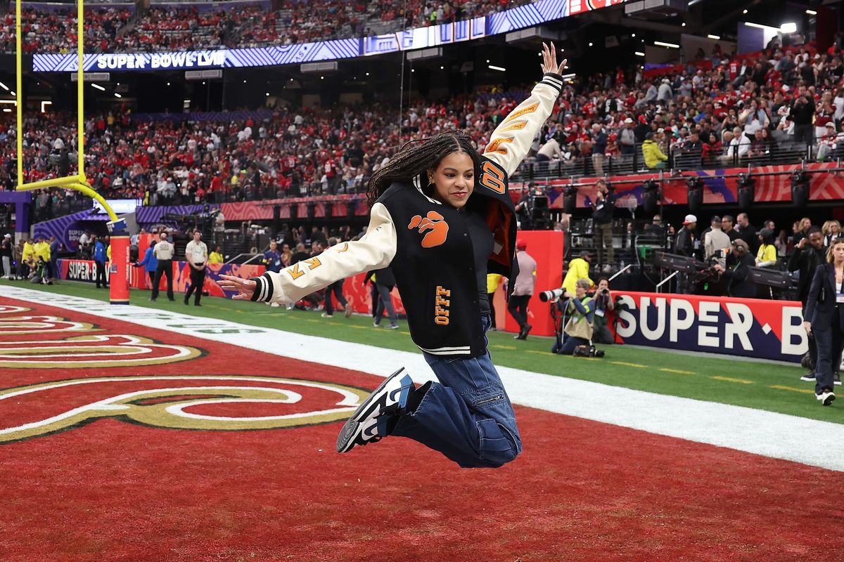 Blue Ivy at Super Bowl 2024