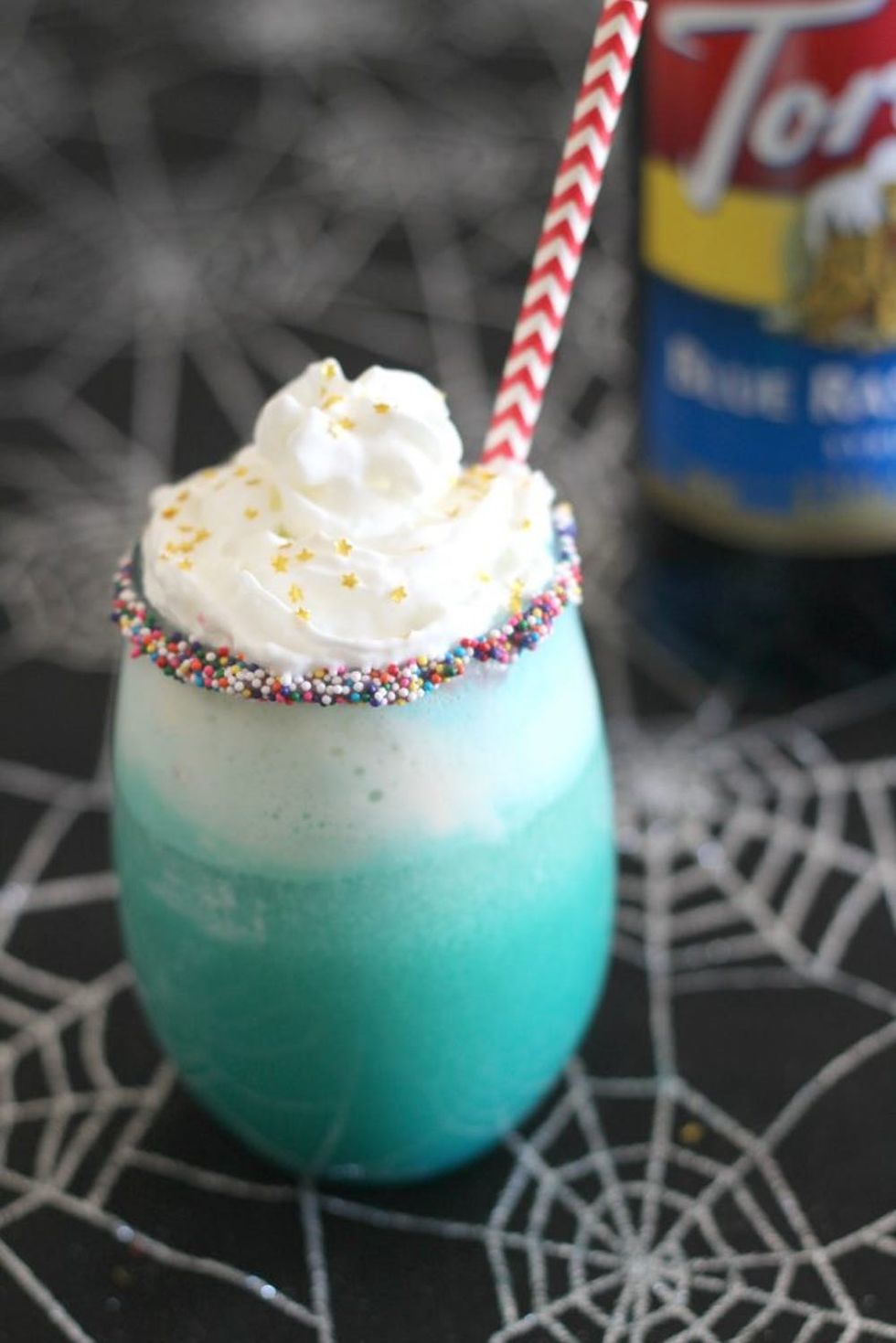 Blue Princess Butterfly Unicorn Halloween Mocktail