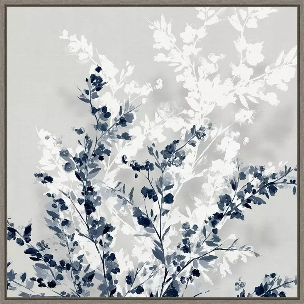 blue spring canvas wall art