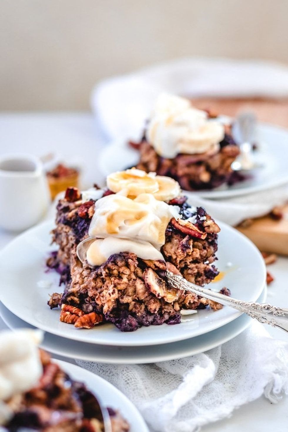 Blueberry Banana Baked Oatmeal