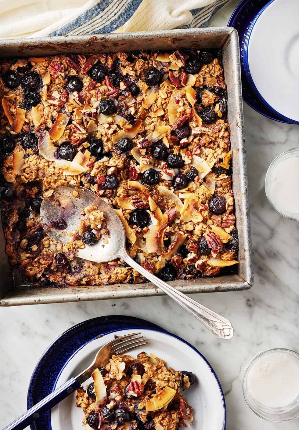 Blueberry Coconut Baked Oatmeal