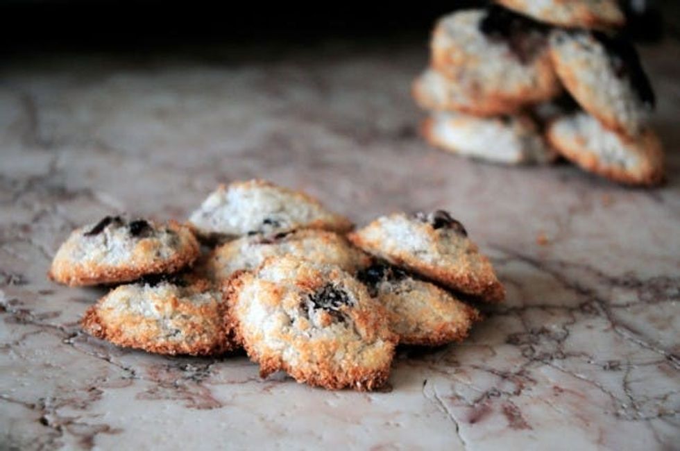 Blueberry Coconut Macaroons