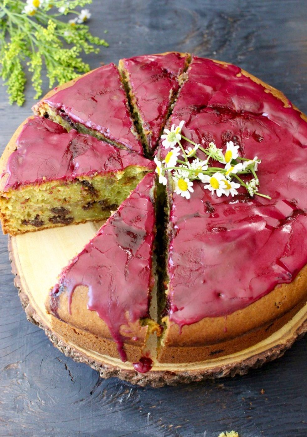blueberry glaze olive oil cake