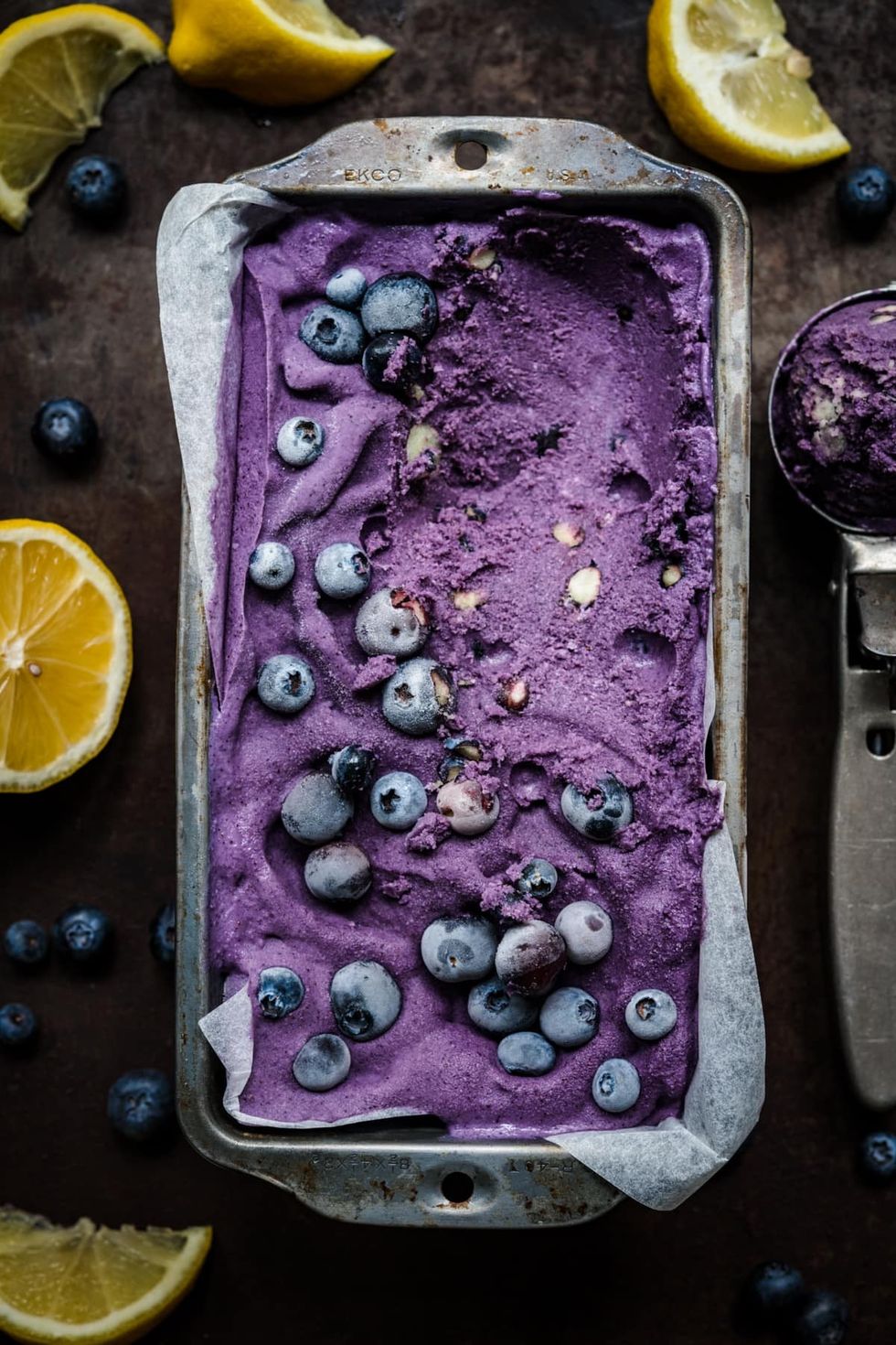 Blueberry Lemon Ice Cream