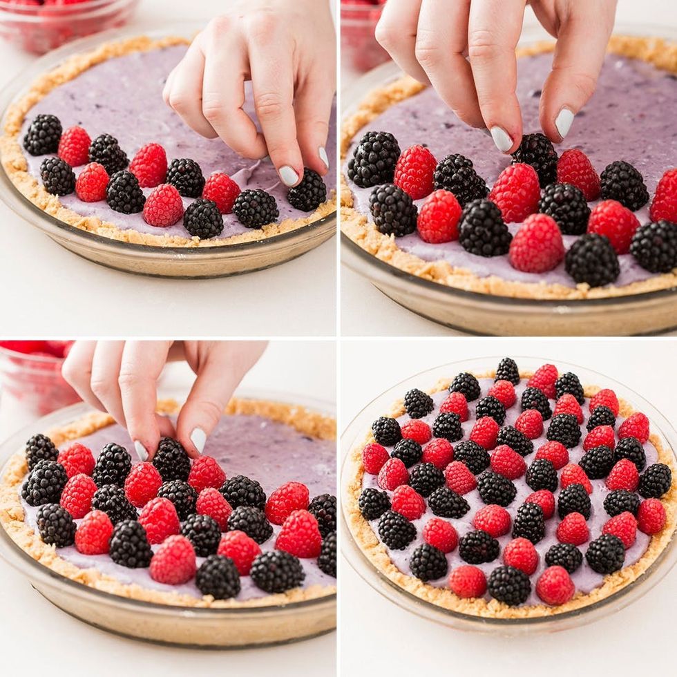 blueberry no-bake pie filling to make for the 4th of july