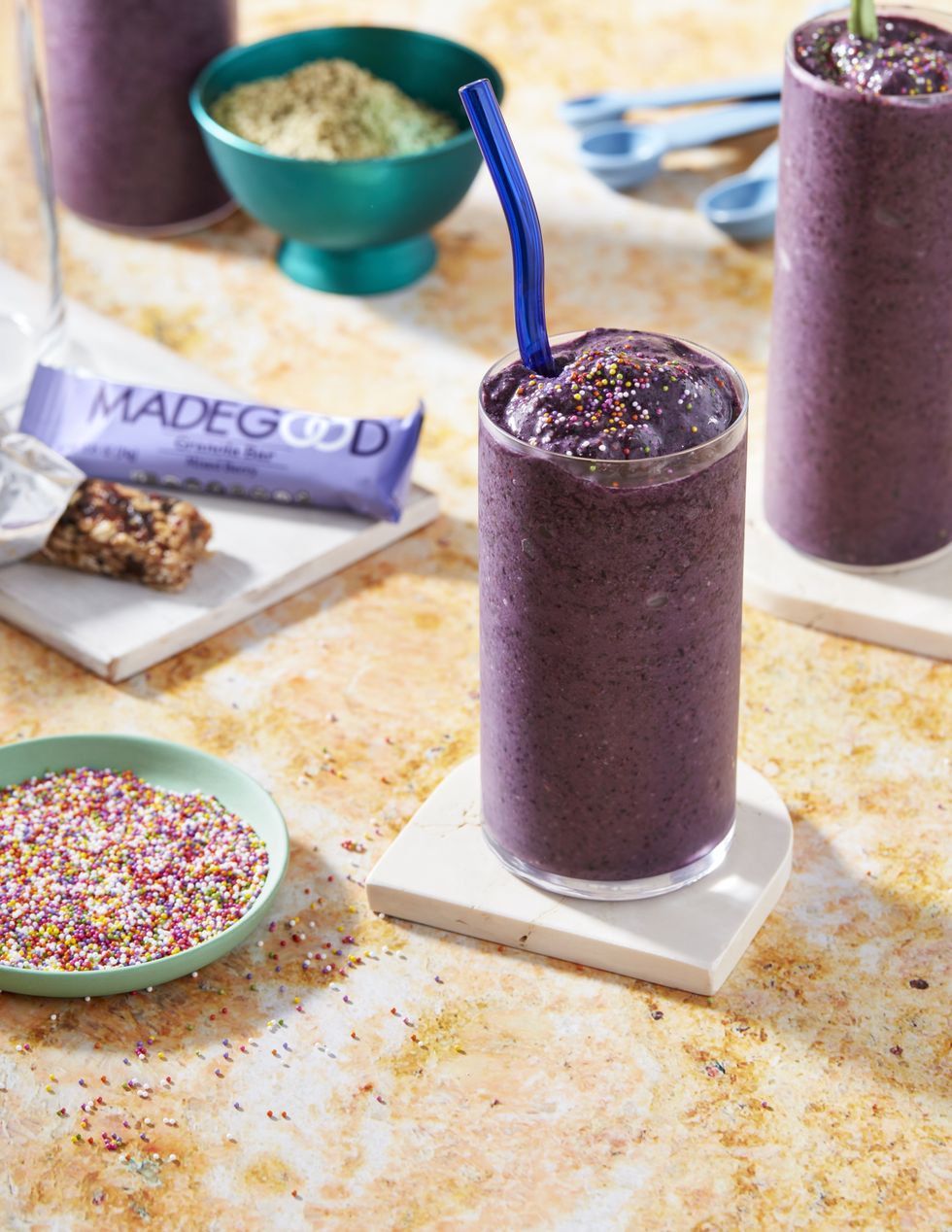 Blueberry Oat Smoothie recipe by molly yeh for madegood