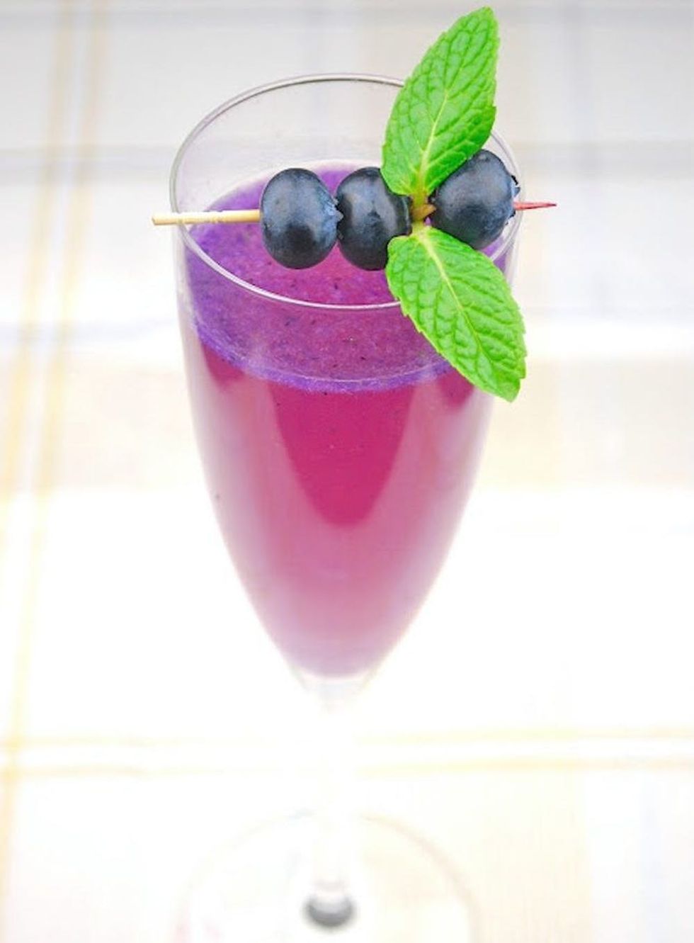 Blueberry-Pineapple Champagne Sparklers