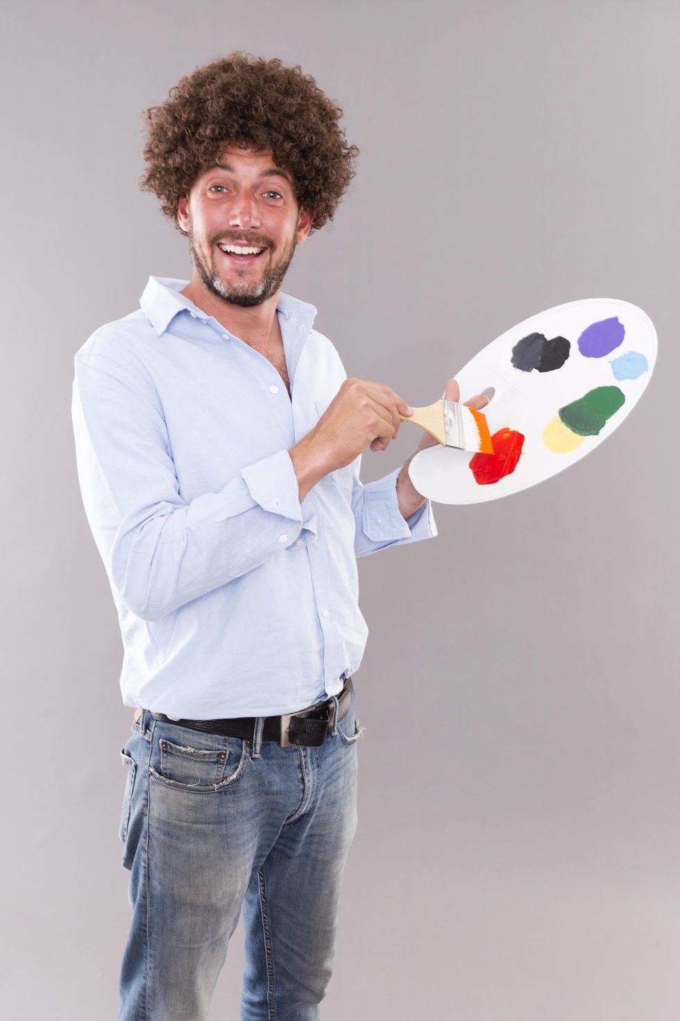 Bob Ross costume idea for men