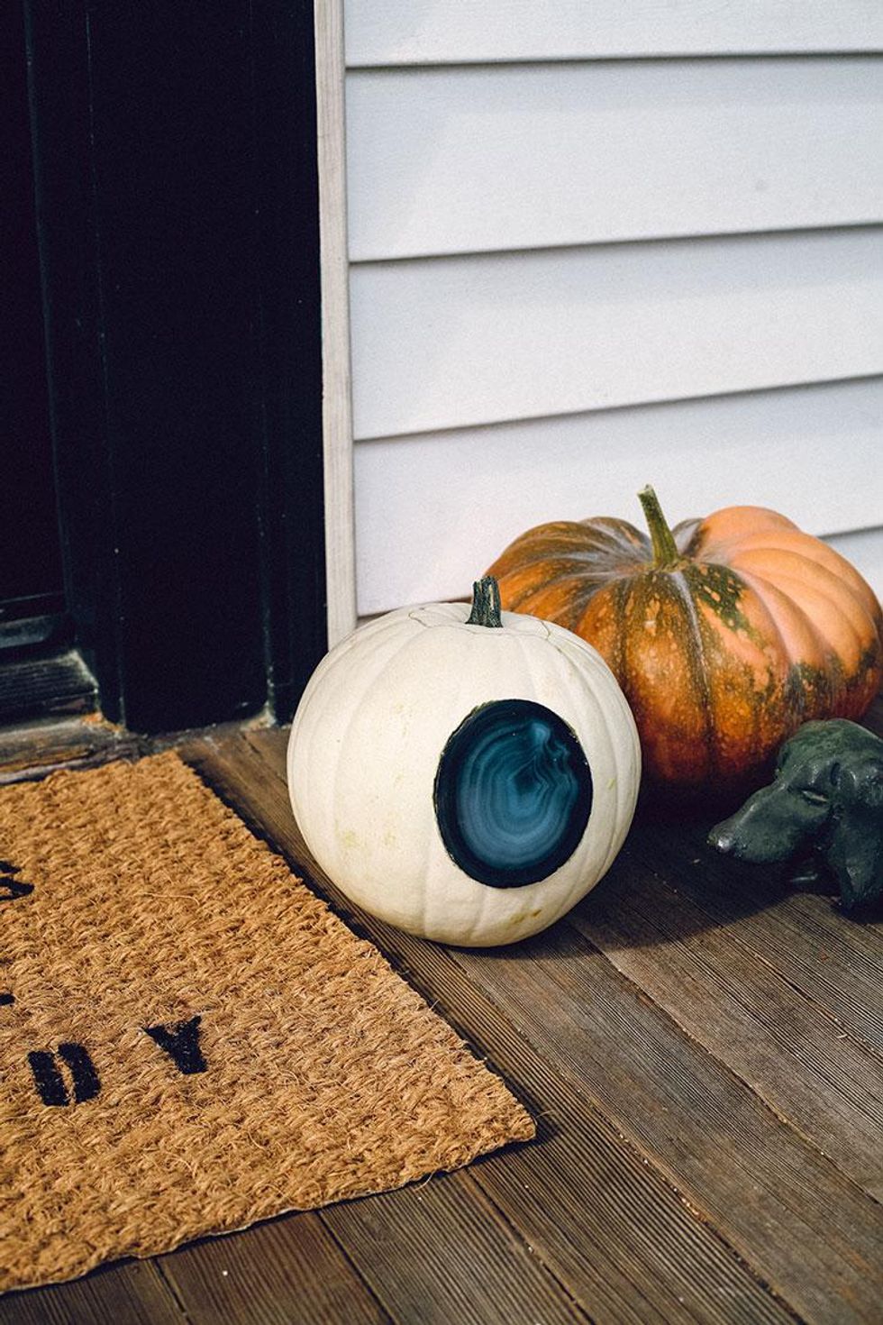 Boho Agate Geode Jack-O-Lantern
