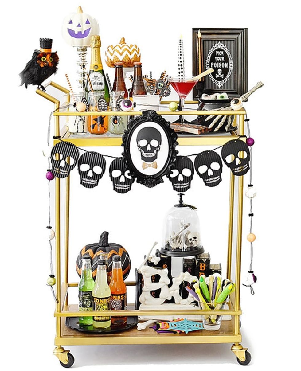 Boo-sy Halloween Bar Cart