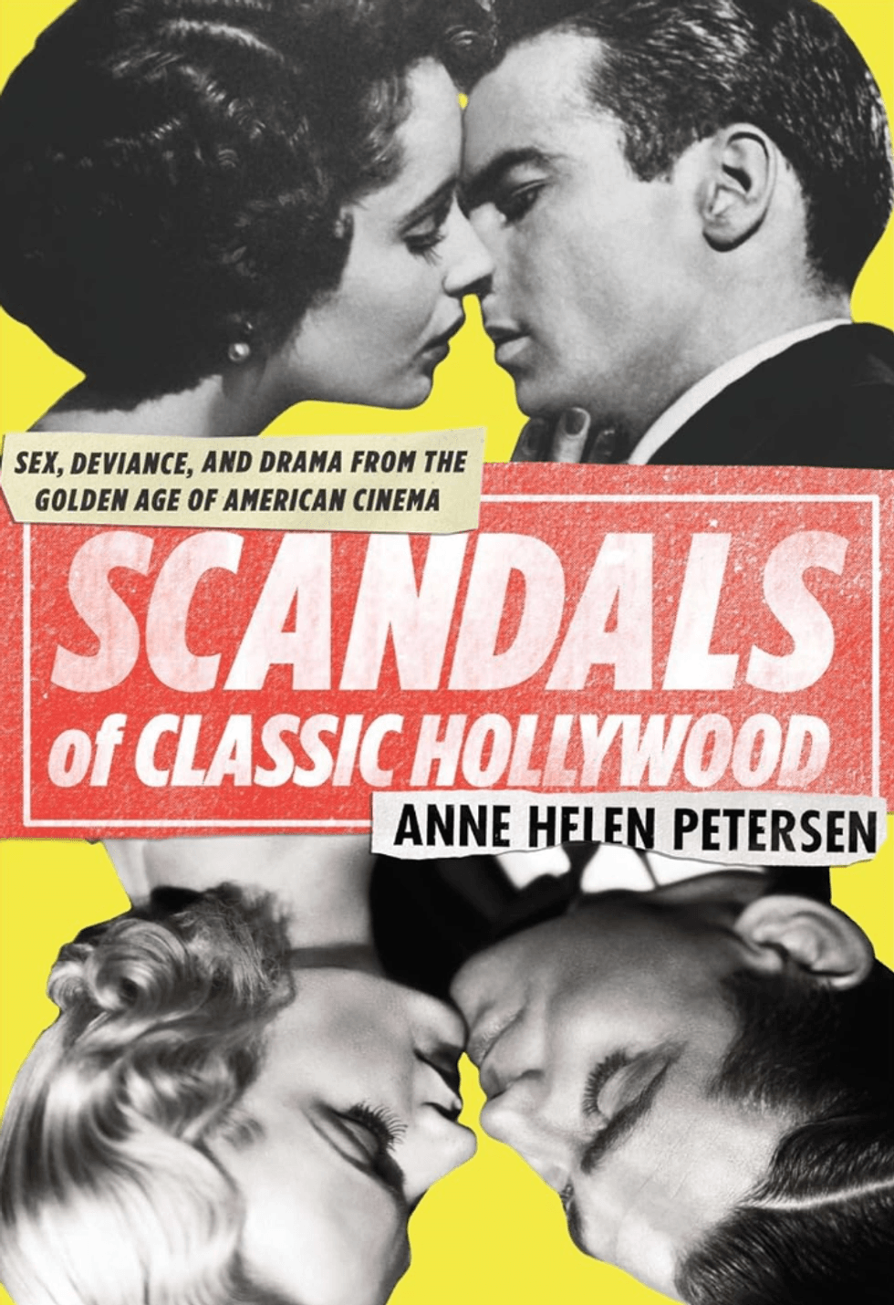 Book cover: "Scandals of Classic Hollywood" with vintage couples and bold text.