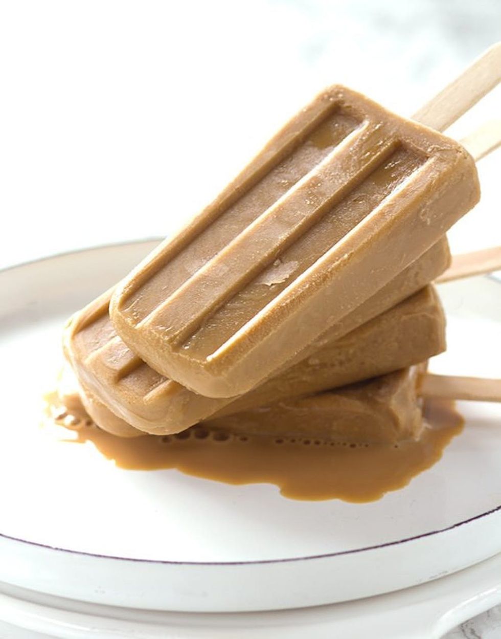 Boozy Caramel Coffee Popsicles