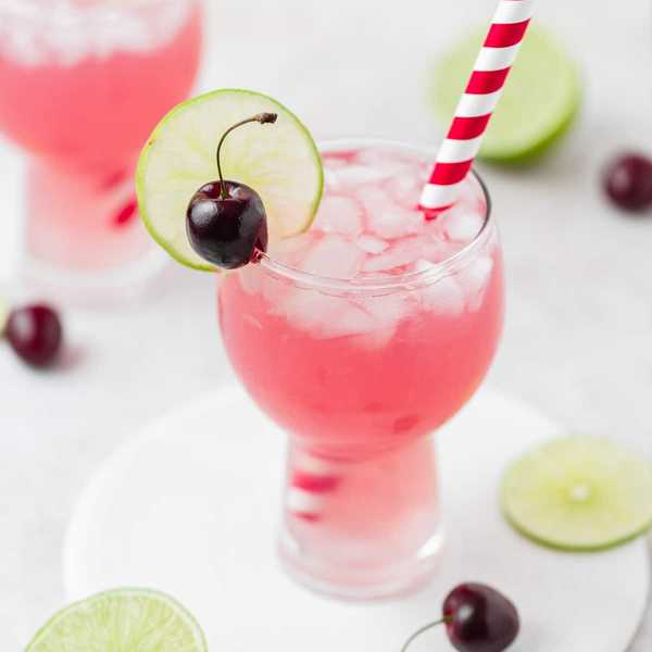 Boozy Cherry Limeade cocktail recipe