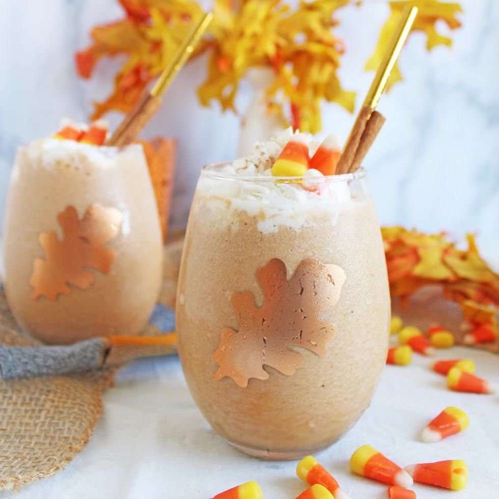 Boozy Vegan Pumpkin Spice Frappuccinos Recipe