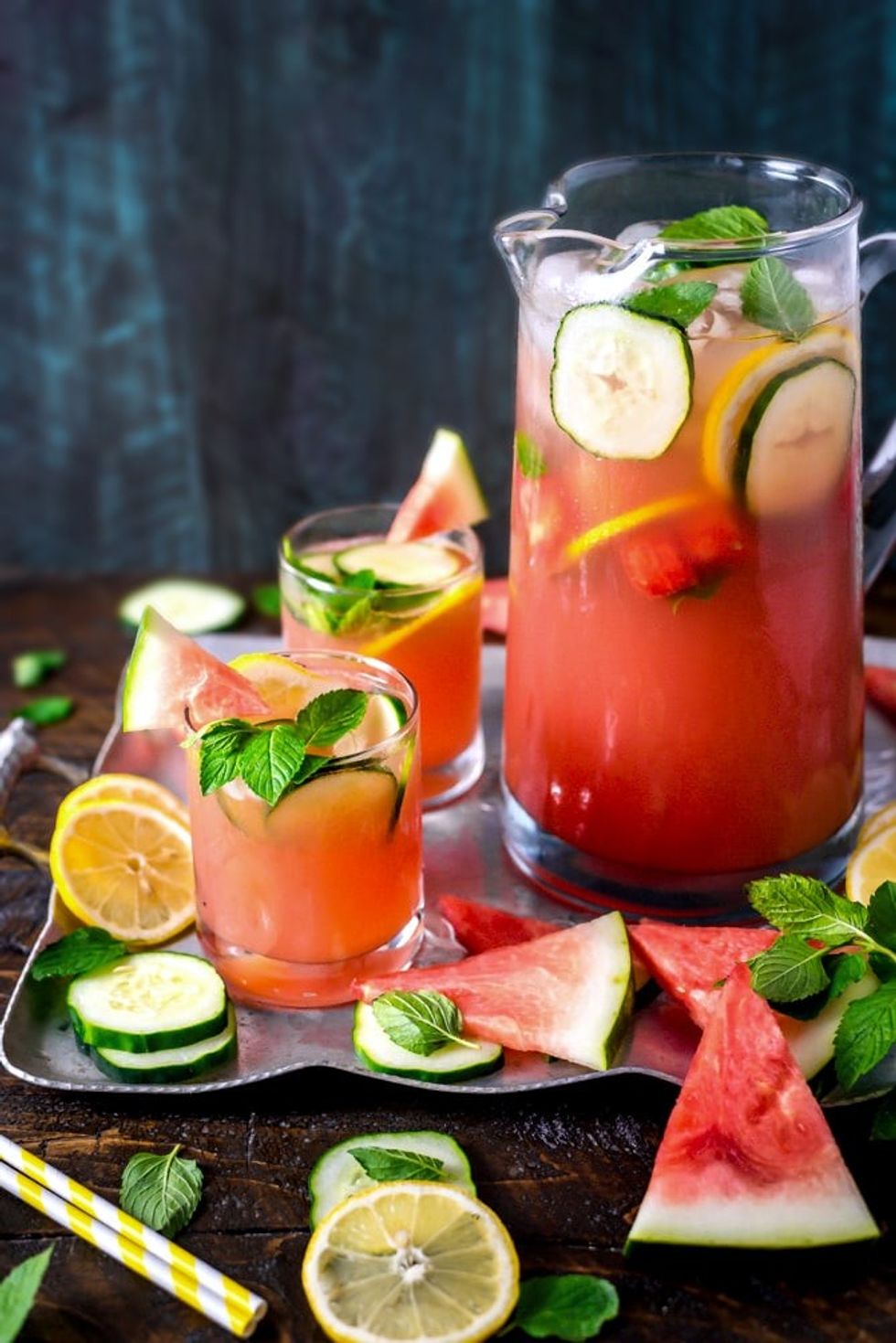 Boozy Watermelon Mint Lemonade