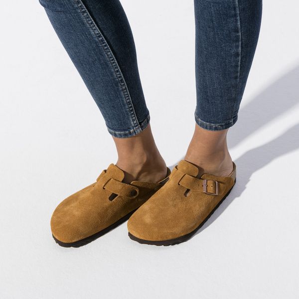Boston Soft Footbed Suede Leather Clogs