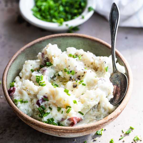Boursin Mashed Potatoes crock pot dinner recipe