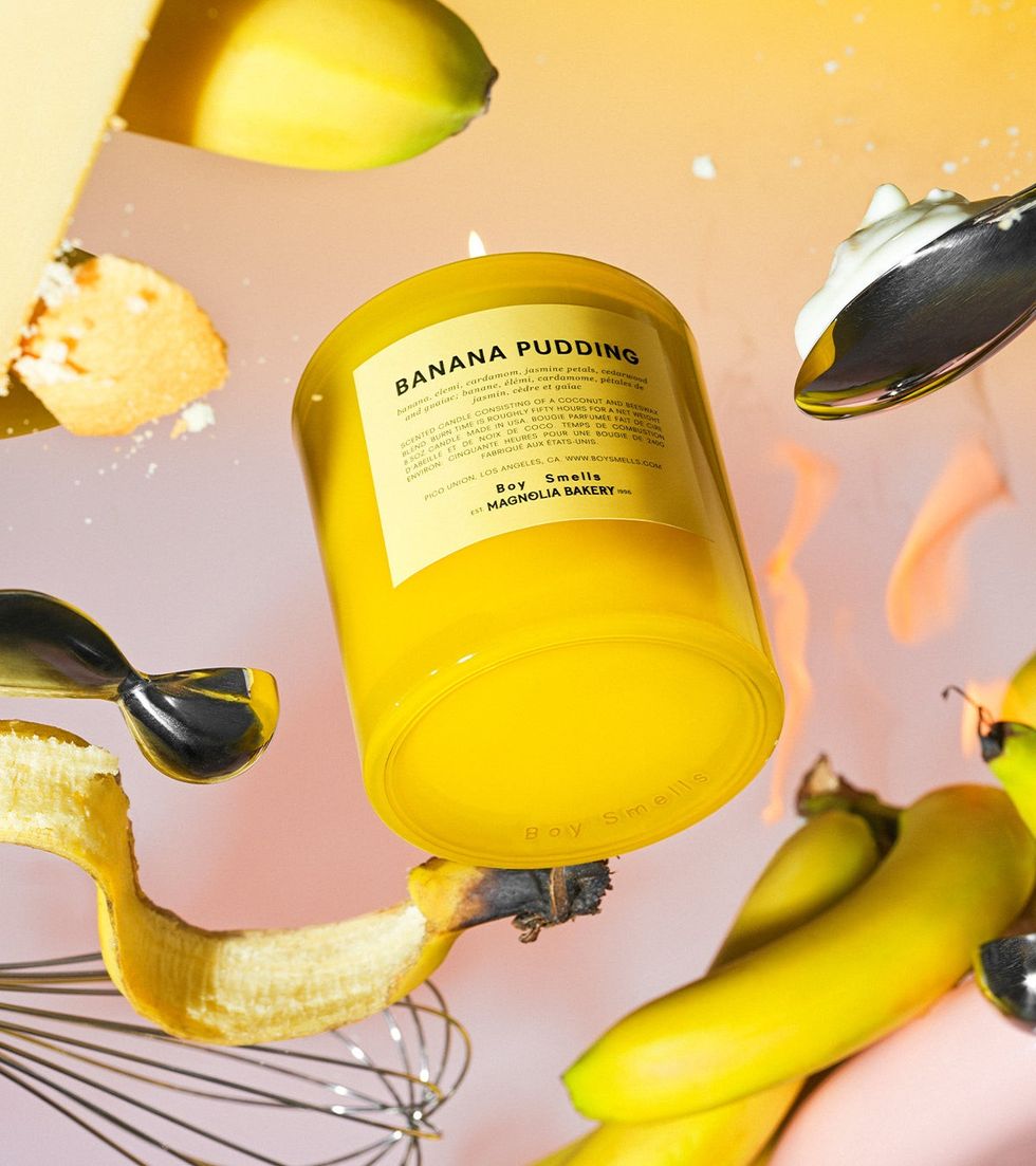 Boy Smells Banana Pudding Candle