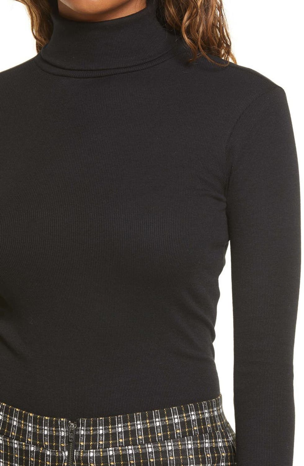 BP. Turtleneck Ribbed Top