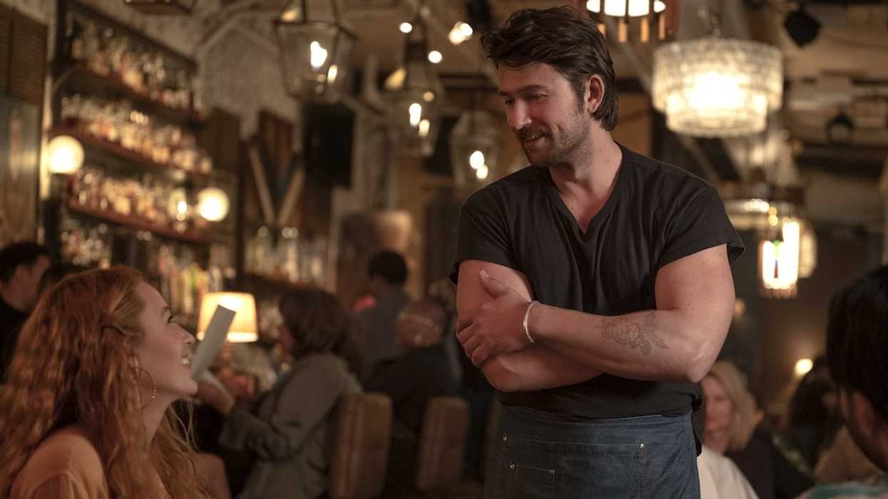 brandon sklenar with blake lively in it ends with us