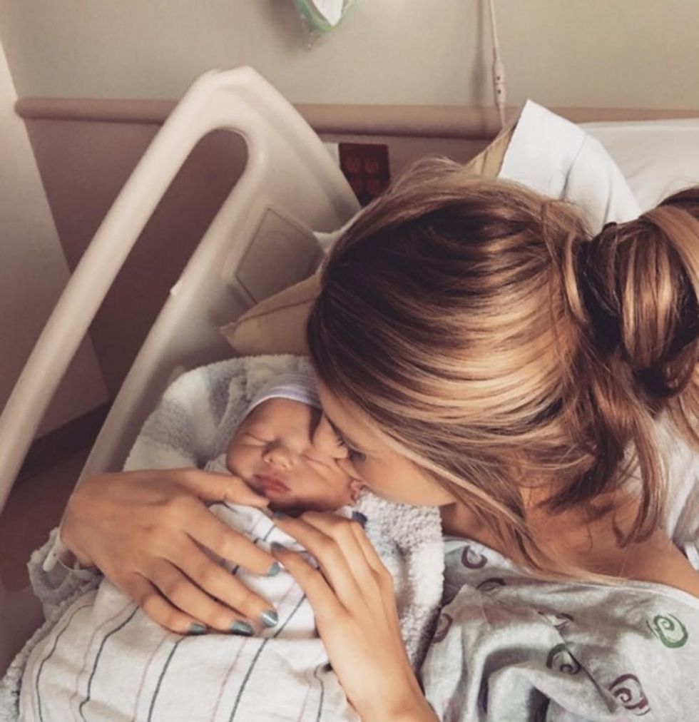 Briana Jungwirth instagram baby pic