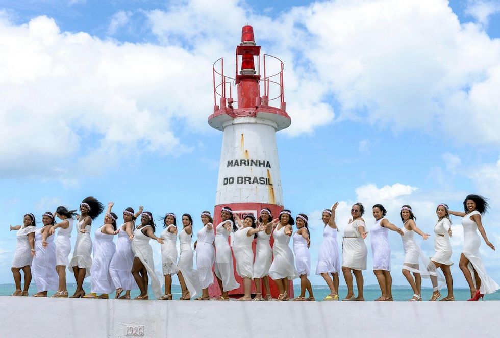 bride with her bridesmaids at a destination bachelorette party
