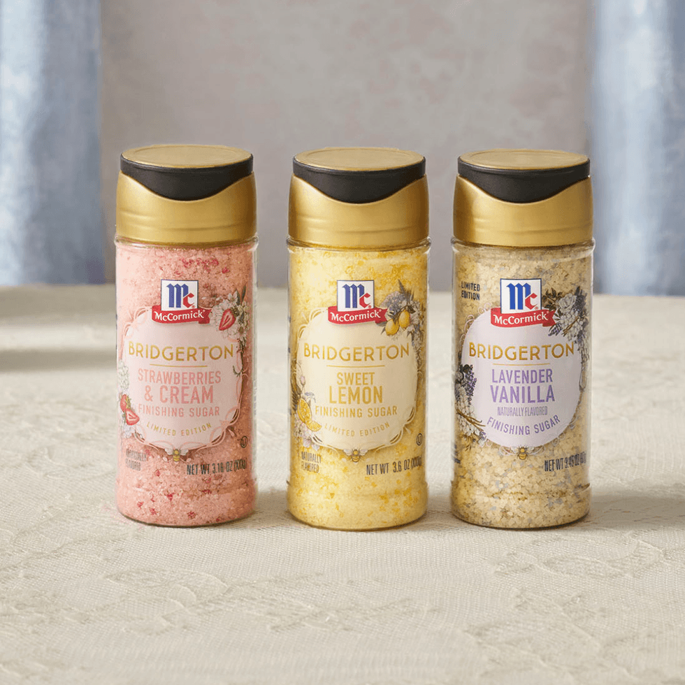 Bridgerton x McCormick Finishing Sugars