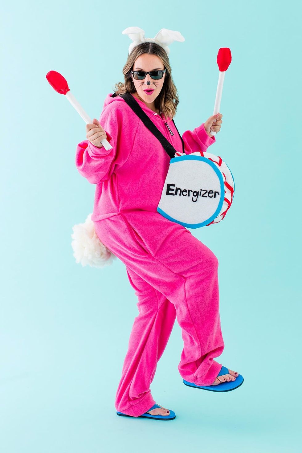 brit halloween energizer bunny maternity costume