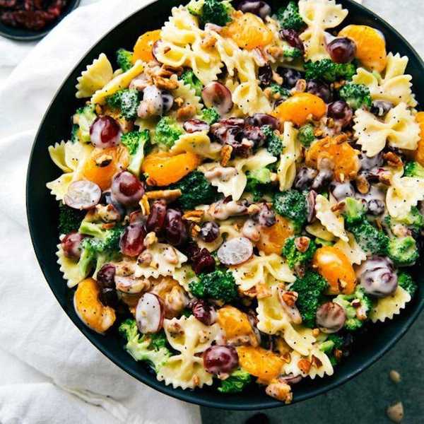 Broccoli and Grape Pasta Salad salads without lettuce