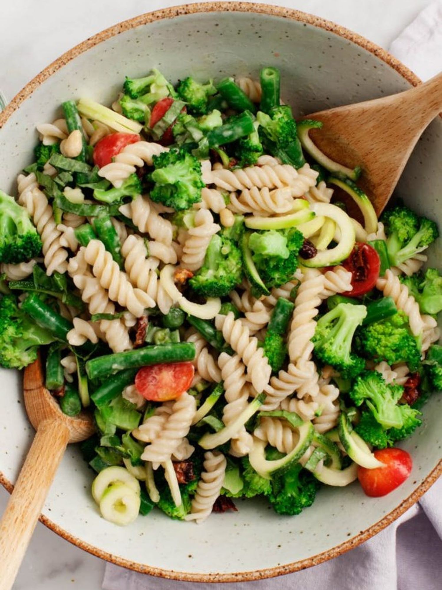 broccoli tahini pasta salad