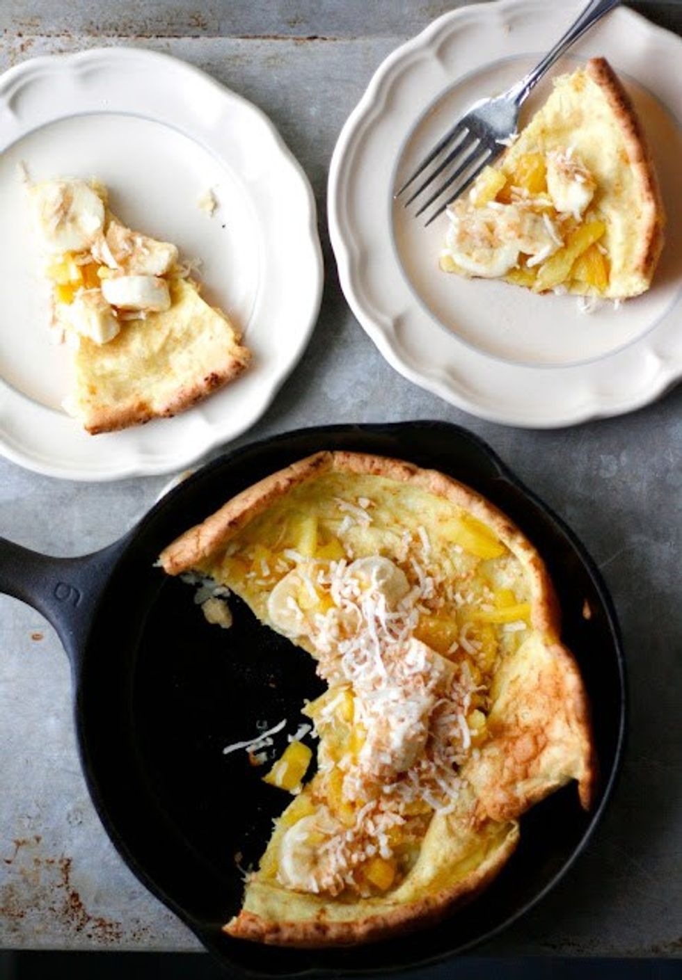 Brown Butter Coconut Dutch Baby