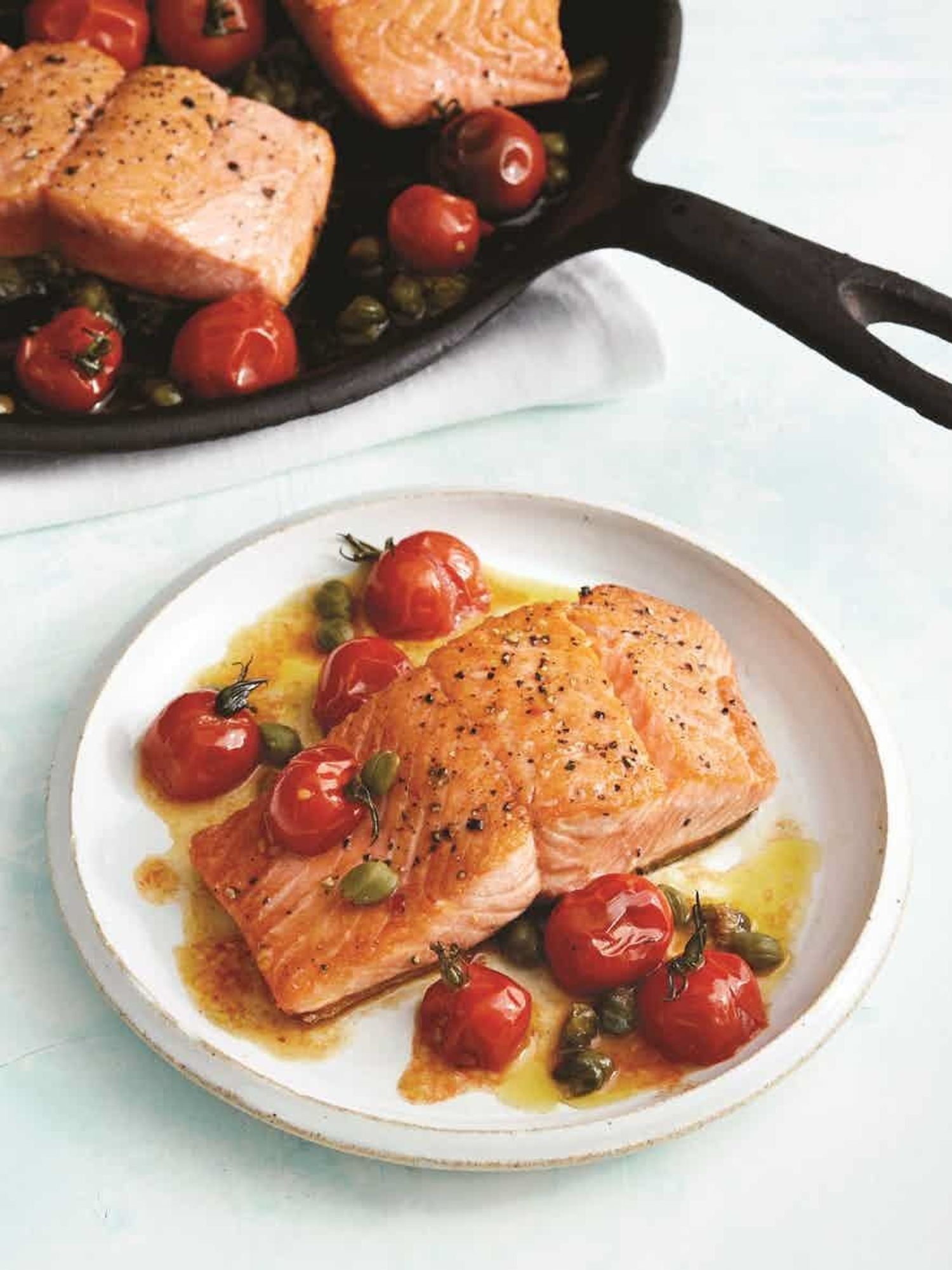 brown butter salmon carb free dinner