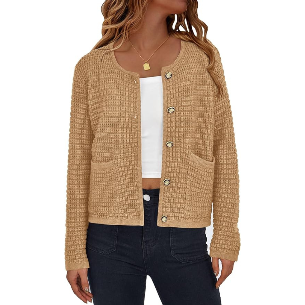 Brown Cardigan Sweater
